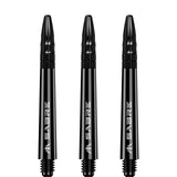 Mission Sabre Shafts - Polycarbonate Dart Stems - Black - Black Top - view 3