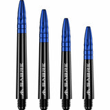 *Mission Sabre Shafts - Polycarbonate Dart Stems - Black - Blue Top