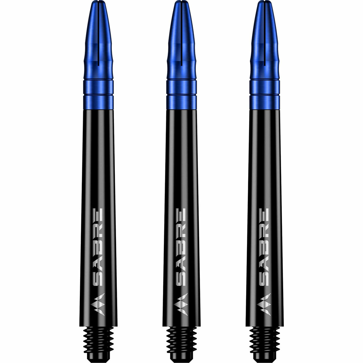 *Mission Sabre Shafts - Polycarbonate Dart Stems - Black - Blue Top - view 2