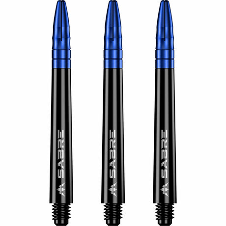 *Mission Sabre Shafts - Polycarbonate Dart Stems - Black - Blue Top - view 2