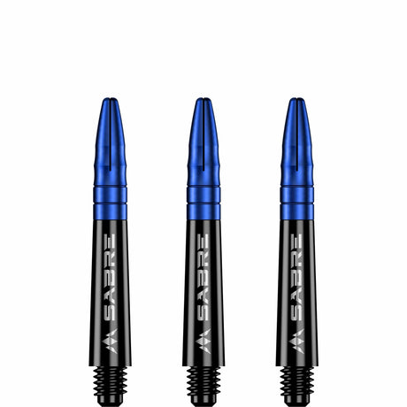 *Mission Sabre Shafts - Polycarbonate Dart Stems - Black - Blue Top - view 5