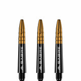 *Mission Sabre Shafts - Polycarbonate Dart Stems - Black - Gold Top - view 5