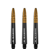 *Mission Sabre Shafts - Polycarbonate Dart Stems - Black - Gold Top - view 4