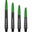 *Mission Sabre Shafts - Polycarbonate Dart Stems - Black - Green Top