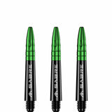 *Mission Sabre Shafts - Polycarbonate Dart Stems - Black - Green Top - view 5