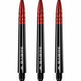 *Mission Sabre Shafts - Polycarbonate Dart Stems - Black - Red Top - view 2