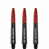 *Mission Sabre Shafts - Polycarbonate Dart Stems - Black - Red Top - view 4