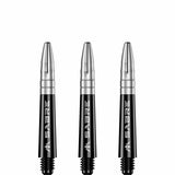 *Mission Sabre Shafts - Polycarbonate Dart Stems - Black - Silver Top - view 5