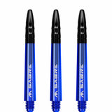 *Mission Sabre Shafts - Polycarbonate Dart Stems - Blue - Black Top - view 3