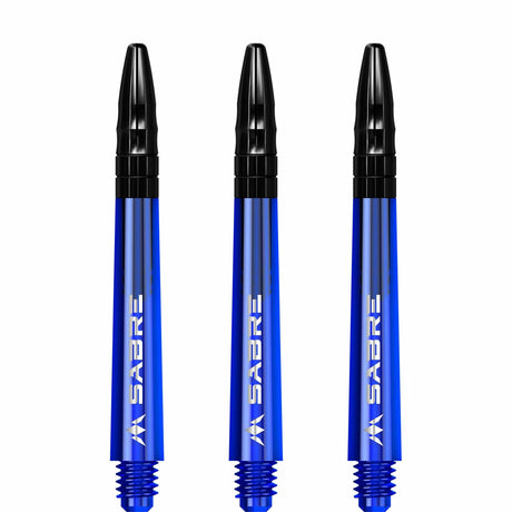 *Mission Sabre Shafts - Polycarbonate Dart Stems - Blue - Black Top - view 3