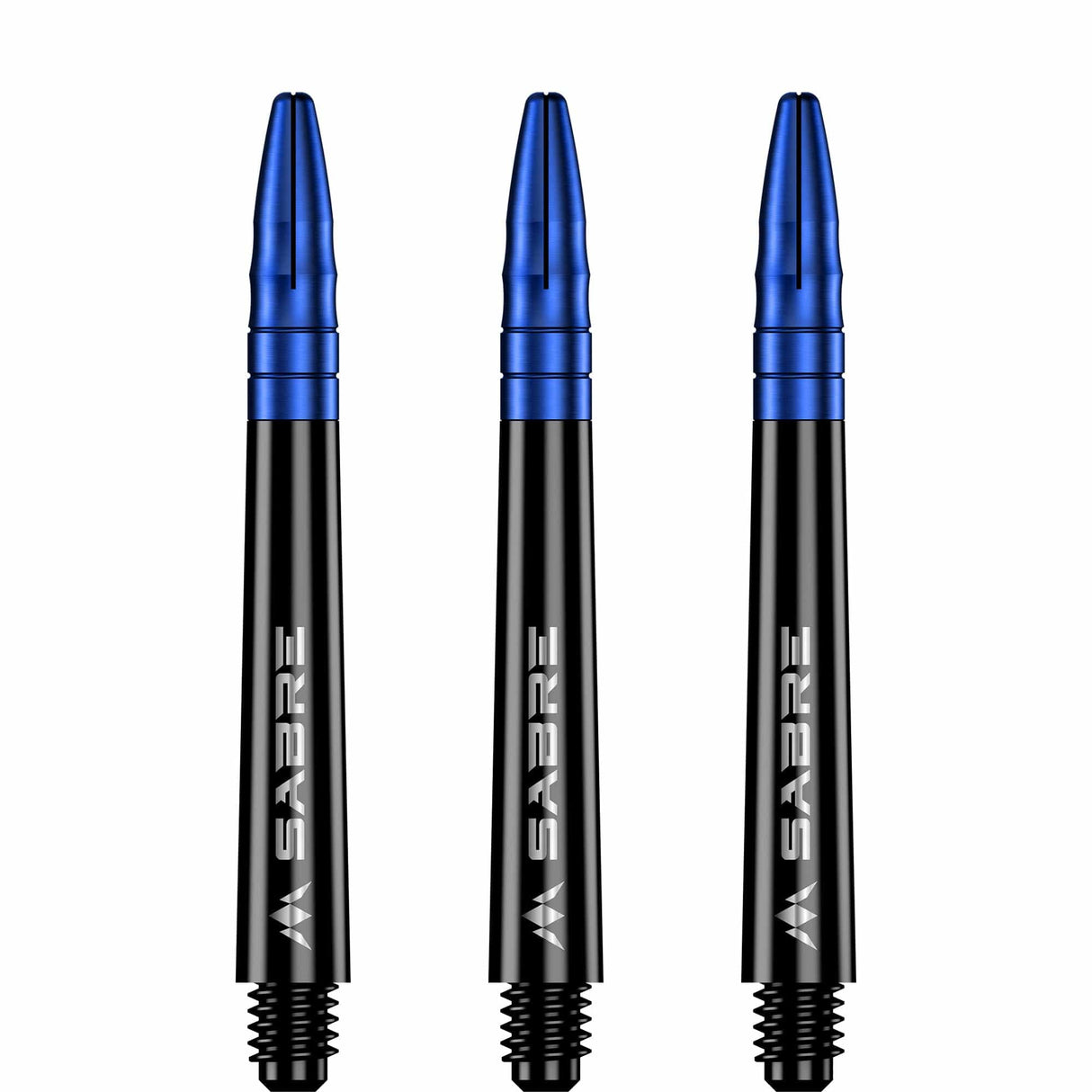 *Mission Sabre Shafts - Polycarbonate Dart Stems - Black - Blue Top - view 3
