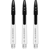 *Mission Sabre Shafts - Polycarbonate Dart Stems - Clear - Black Top - view 2