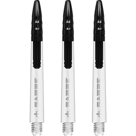 *Mission Sabre Shafts - Polycarbonate Dart Stems - Clear - Black Top - view 2