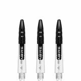 *Mission Sabre Shafts - Polycarbonate Dart Stems - Clear - Black Top - view 5