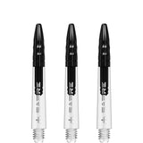 *Mission Sabre Shafts - Polycarbonate Dart Stems - Clear - Black Top - view 4