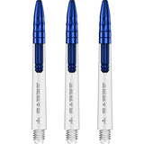 *Mission Sabre Shafts - Polycarbonate Dart Stems - Clear - Blue Top - view 2