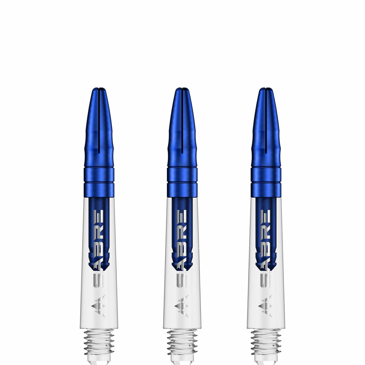 *Mission Sabre Shafts - Polycarbonate Dart Stems - Clear - Blue Top - view 5