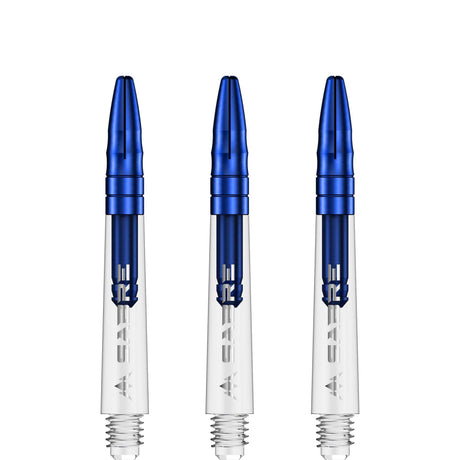*Mission Sabre Shafts - Polycarbonate Dart Stems - Clear - Blue Top - view 4