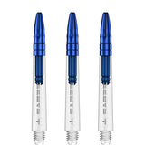 *Mission Sabre Shafts - Polycarbonate Dart Stems - Clear - Blue Top - view 3