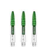*Mission Sabre Shafts - Polycarbonate Dart Stems - Clear - Green Top - view 5