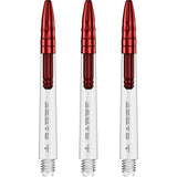 *Mission Sabre Shafts - Polycarbonate Dart Stems - Clear - Red Top - view 2