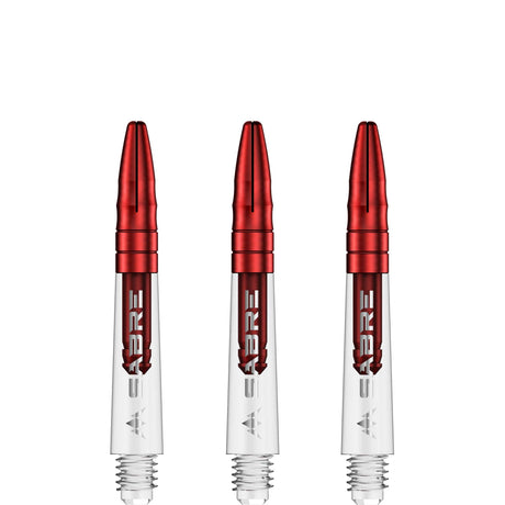 *Mission Sabre Shafts - Polycarbonate Dart Stems - Clear - Red Top - view 5