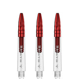 *Mission Sabre Shafts - Polycarbonate Dart Stems - Clear - Red Top - view 4