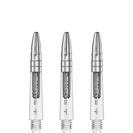 *Mission Sabre Shafts - Polycarbonate Dart Stems - Clear - Silver Top - view 5