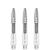 *Mission Sabre Shafts - Polycarbonate Dart Stems - Clear - Silver Top - view 4