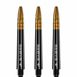 *Mission Sabre Shafts - Polycarbonate Dart Stems - Black - Gold Top - view 3