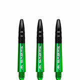 *Mission Sabre Shafts - Polycarbonate Dart Stems - Green - Black Top - view 5