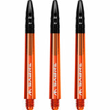 *Mission Sabre Shafts - Polycarbonate Dart Stems - Orange - Black Top - view 2
