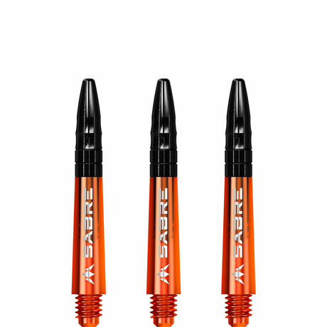 *Mission Sabre Shafts - Polycarbonate Dart Stems - Orange - Black Top - view 5