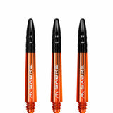 *Mission Sabre Shafts - Polycarbonate Dart Stems - Orange - Black Top - view 4
