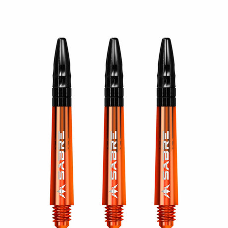 *Mission Sabre Shafts - Polycarbonate Dart Stems - Orange - Black Top - view 4