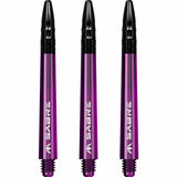 *Mission Sabre Shafts - Polycarbonate Dart Stems - Purple - Black Top - view 2
