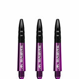 *Mission Sabre Shafts - Polycarbonate Dart Stems - Purple - Black Top - view 5
