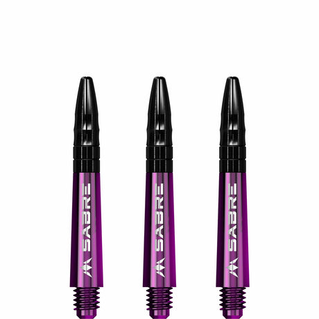 *Mission Sabre Shafts - Polycarbonate Dart Stems - Purple - Black Top - view 5