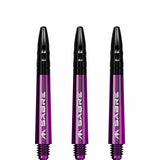 *Mission Sabre Shafts - Polycarbonate Dart Stems - Purple - Black Top - view 4