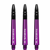 *Mission Sabre Shafts - Polycarbonate Dart Stems - Purple - Black Top - view 3