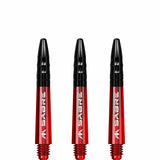 *Mission Sabre Shafts - Polycarbonate Dart Stems - Red - Black Top - view 5