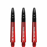 *Mission Sabre Shafts - Polycarbonate Dart Stems - Red - Black Top - view 4