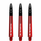 *Mission Sabre Shafts - Polycarbonate Dart Stems - Red - Black Top - view 3