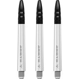 *Mission Sabre Shafts - Polycarbonate Dart Stems - White - Black Top - view 2