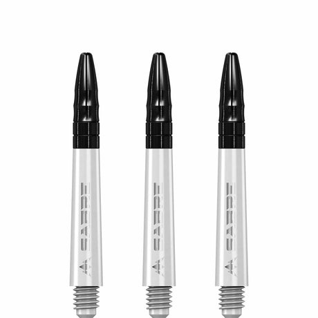 *Mission Sabre Shafts - Polycarbonate Dart Stems - White - Black Top - view 4