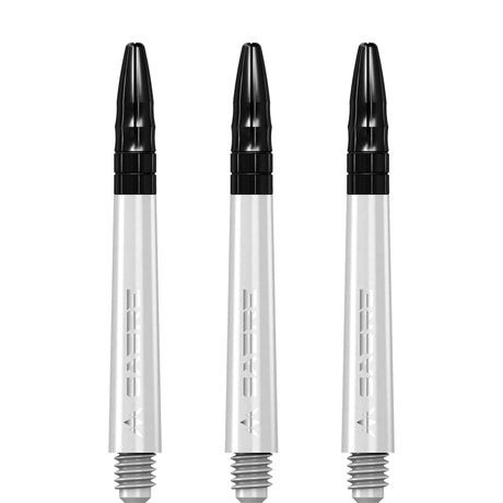 *Mission Sabre Shafts - Polycarbonate Dart Stems - White - Black Top - view 3