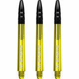 *Mission Sabre Shafts - Polycarbonate Dart Stems - Yellow - Black Top - view 2
