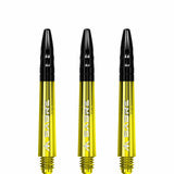 *Mission Sabre Shafts - Polycarbonate Dart Stems - Yellow - Black Top - view 4