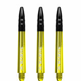 *Mission Sabre Shafts - Polycarbonate Dart Stems - Yellow - Black Top - view 3