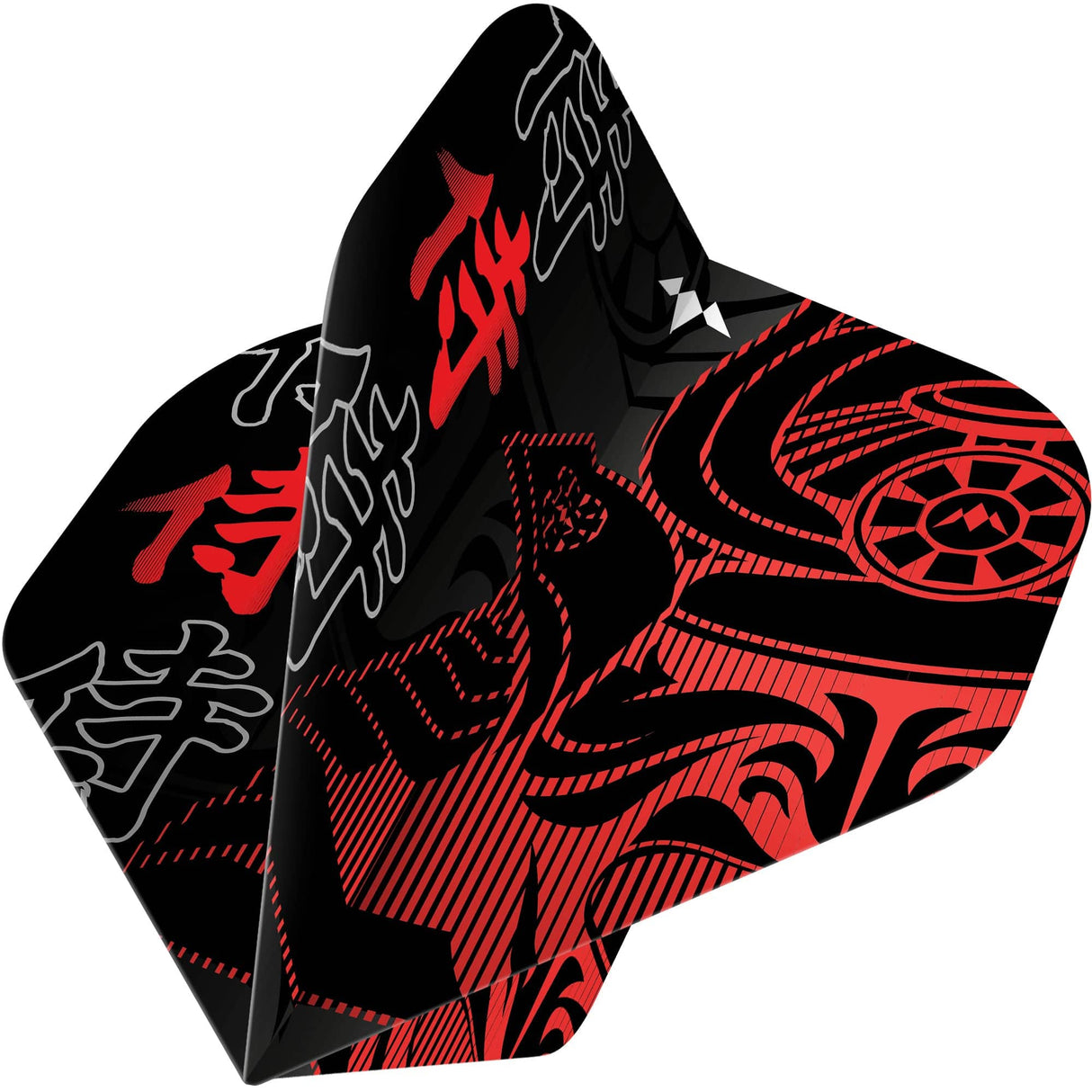 Mission Solo Dart Flights - Std - No2 - Samurai II - Red - view 2
